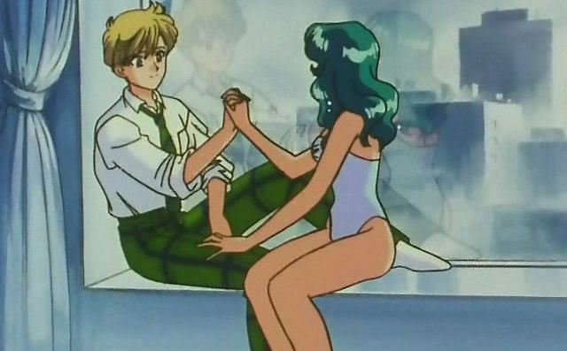 Haruka y Michiru en el anime de los 90. (Imagen: Toei Animation)